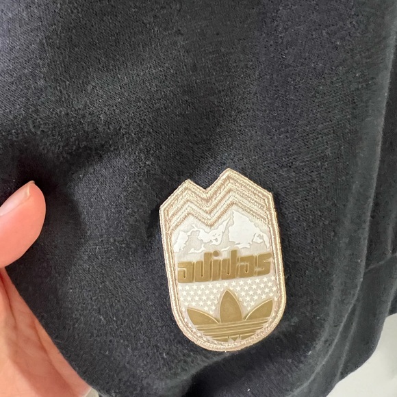 Adidas Black Ribbed Jacket - Picture 7 of 8